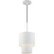 Zolana 1 Light 8.5 inch White Mini Pendant Ceiling Light