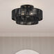Acordia 3 Light 18 inch Black Semi Flush Mount Ceiling Light, Large
