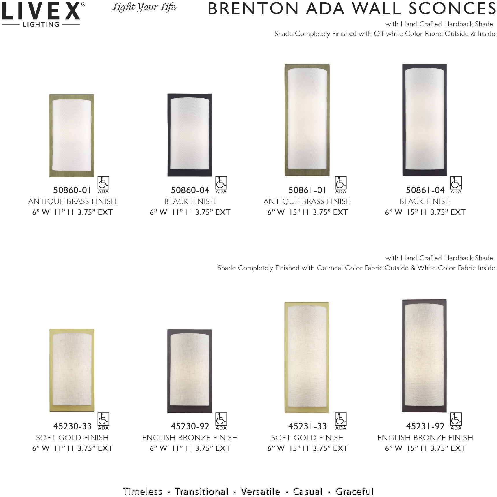 Brenton 1 Light 6 inch Soft Gold ADA Wall Sconce Wall Light