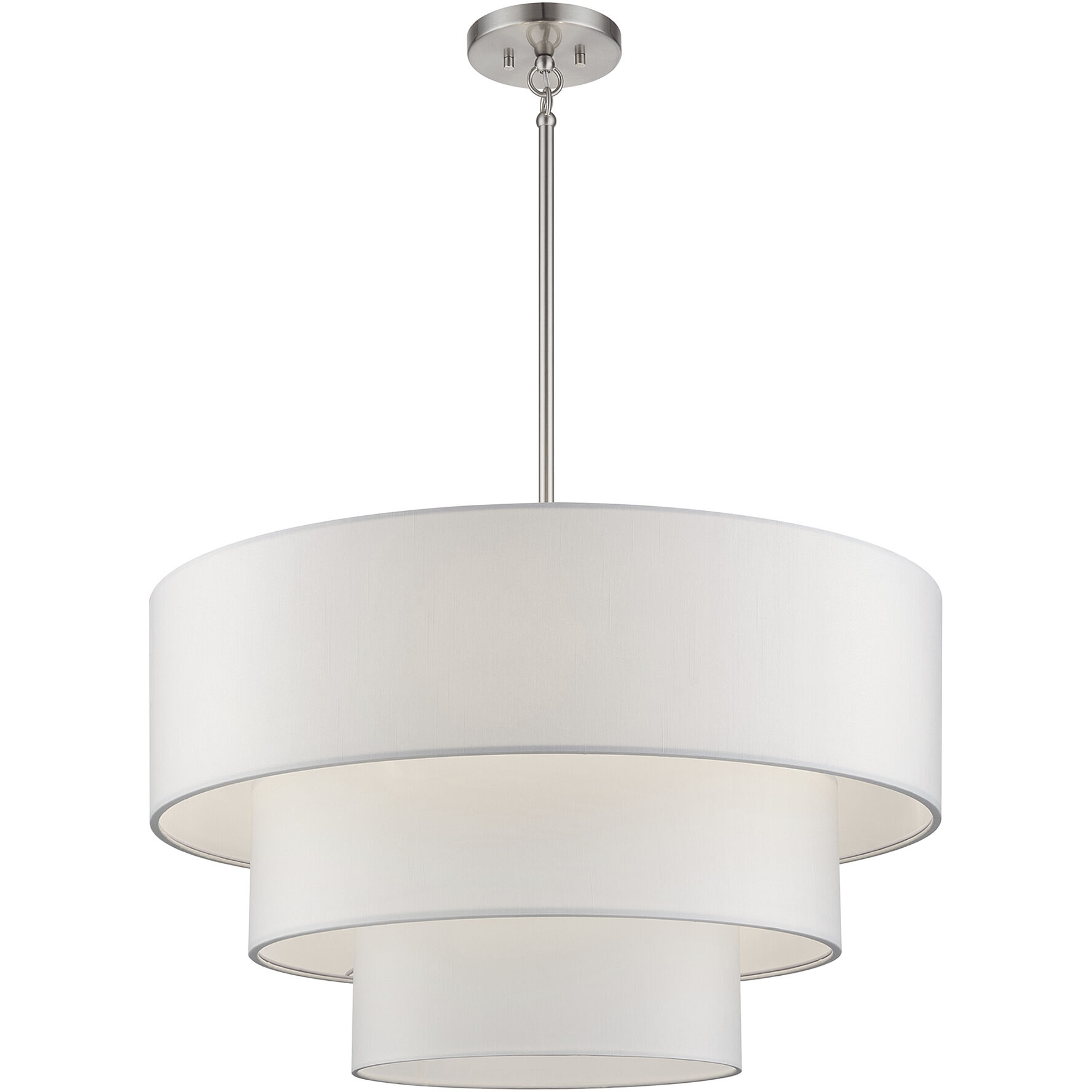 Manorwood 5 Light 28 inch Brushed Nickel Pendant Chandelier Ceiling Light