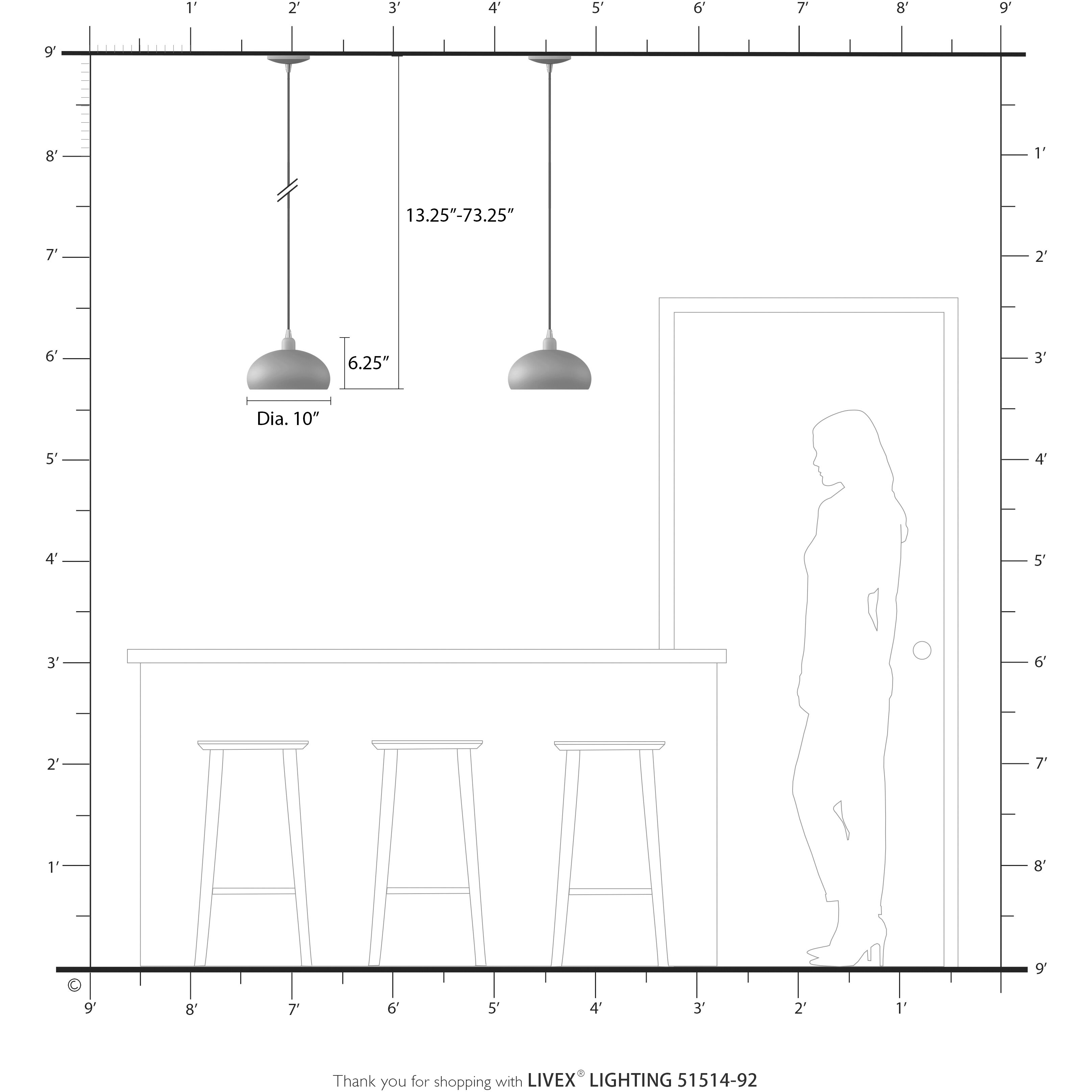 Domma 1 Light 10 inch English Bronze with Antique Brass Accents Pendant Ceiling Light