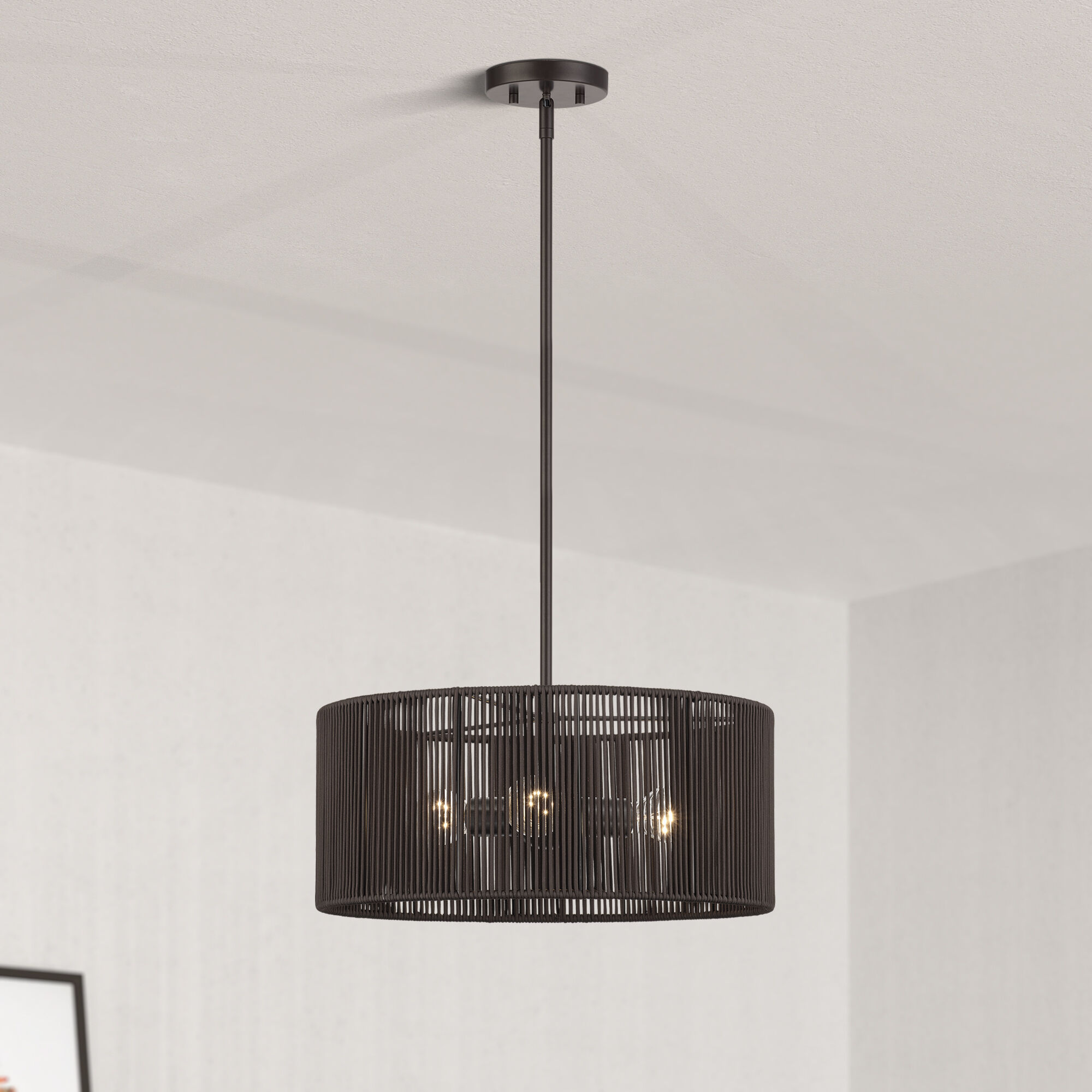 Acordia 3 Light 18 inch English Bronze Pendant Chandelier Ceiling Light