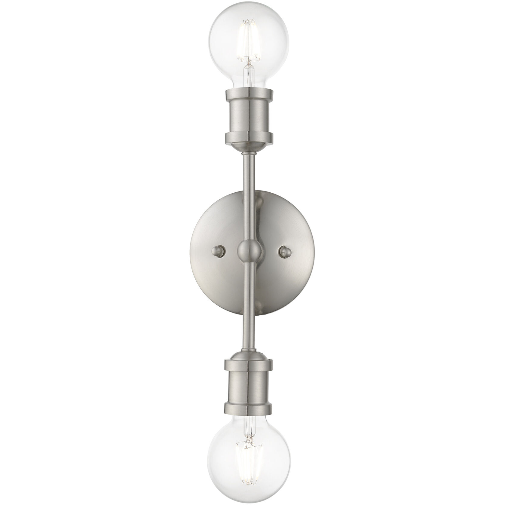 Lansdale 2 Light 5 inch Brushed Nickel Vanity Sconce Wall Light