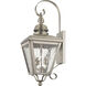 Cambridge Outdoor Wall Lantern in Brushed Nickel