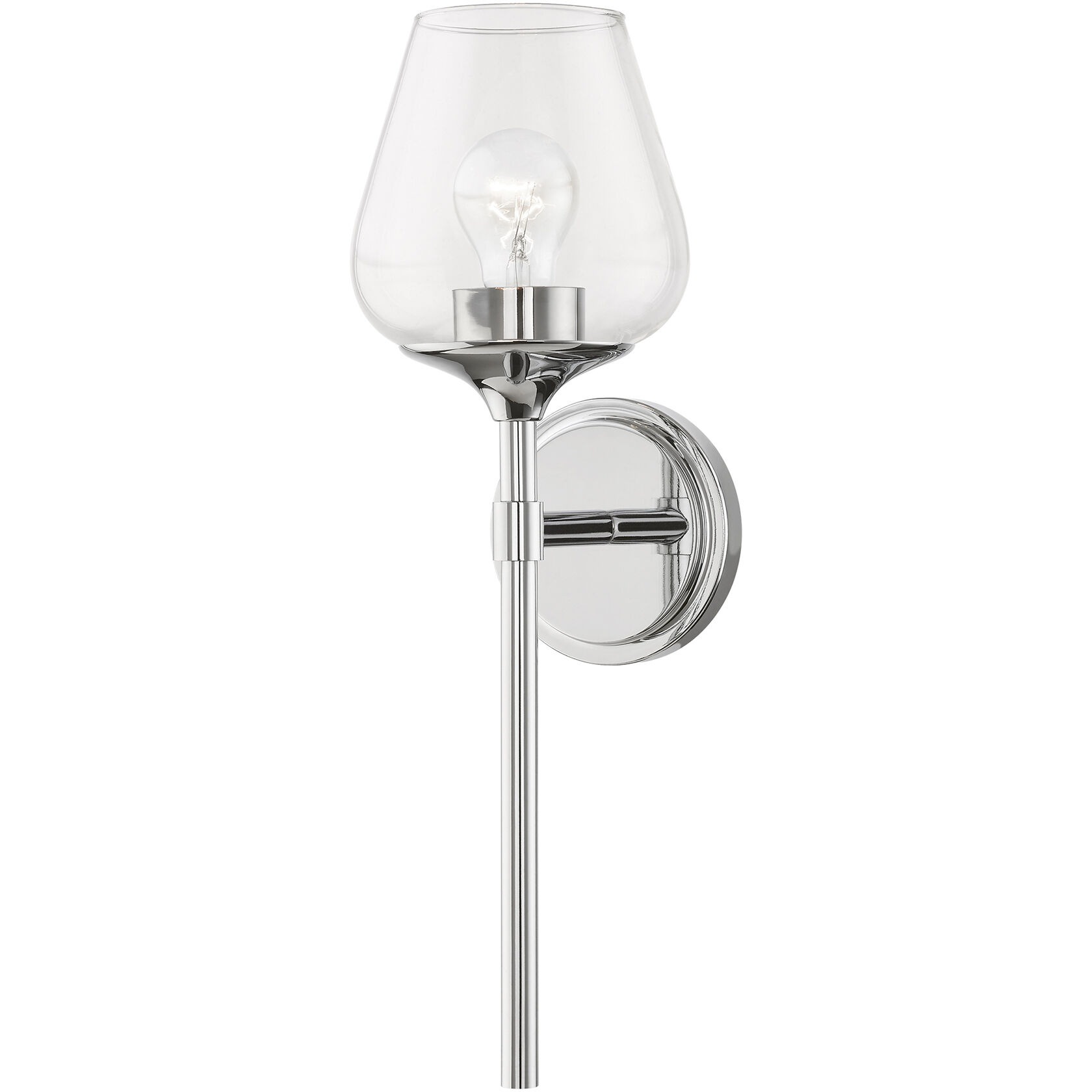 Willow 1 Light 6 inch Polished Chrome Vanity Sconce Wall Light