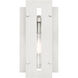 Utrecht 1 Light 14 inch Brushed Nickel Accents Outdoor Wall Lantern