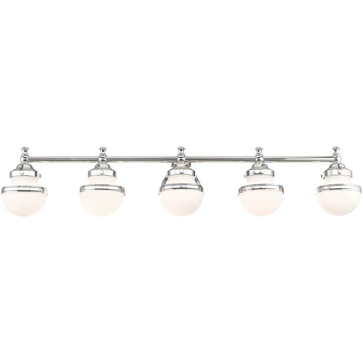Oldwick 5 Light 43 inch Polished Chrome Bath Vanity Wall Light