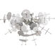 Circulo 4 Light 24 inch Polished Chrome Flush Mount Ceiling Light