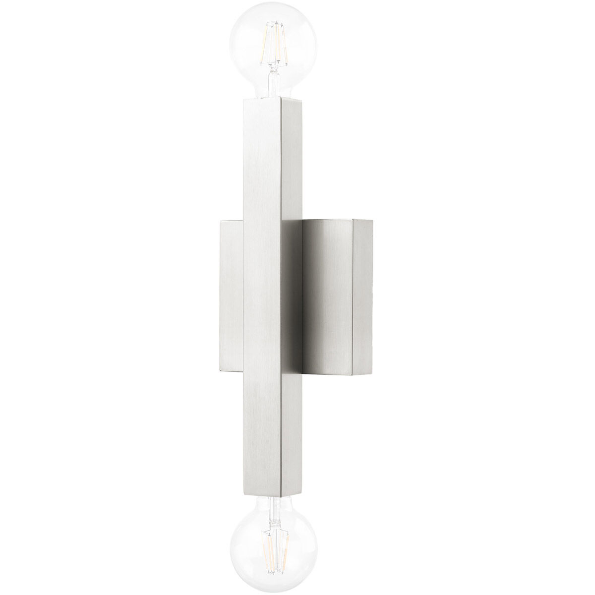 Solna 2 Light 6 inch Brushed Nickel ADA Sconce Wall Light