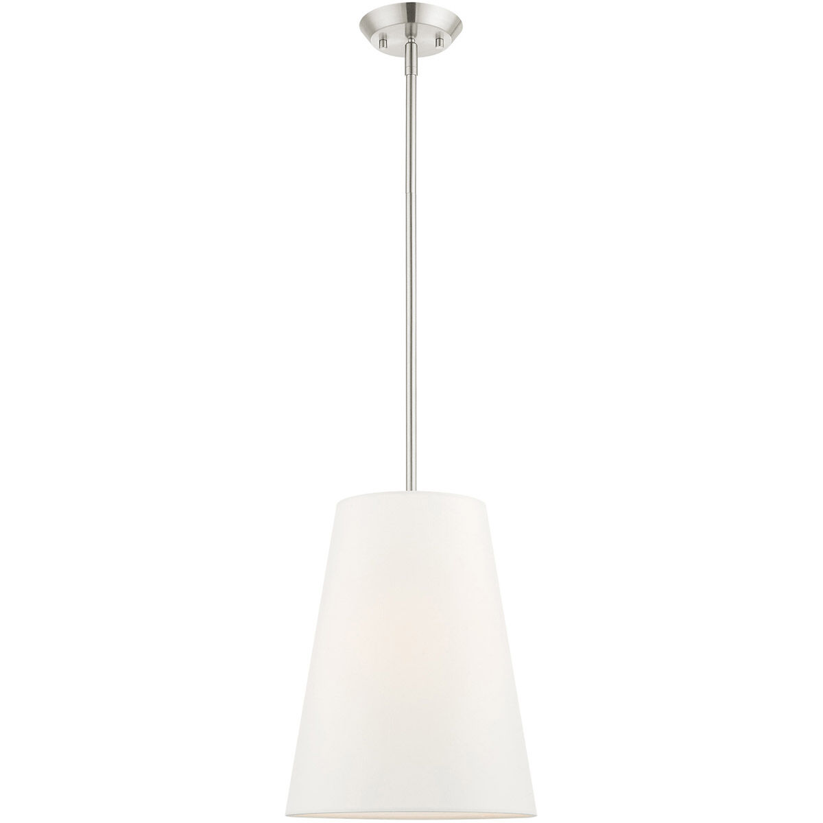 Prato 1 Light 11 inch Brushed Nickel Pendant Ceiling Light