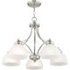 Somerset 5 Light 25 inch Brushed Nickel Chandelier Ceiling Light