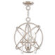 Aria 3 Light 15 inch Polished Nickel Convertible Mini Chandelier/Ceiling Mount Ceiling Light