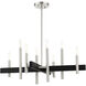 Denmark 8 Light 28 inch Brushed Nickel Chandelier Ceiling Light