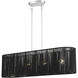 Acordia 4 Light 36 inch Painted Nickel Linear Chandelier Ceiling Light, Large