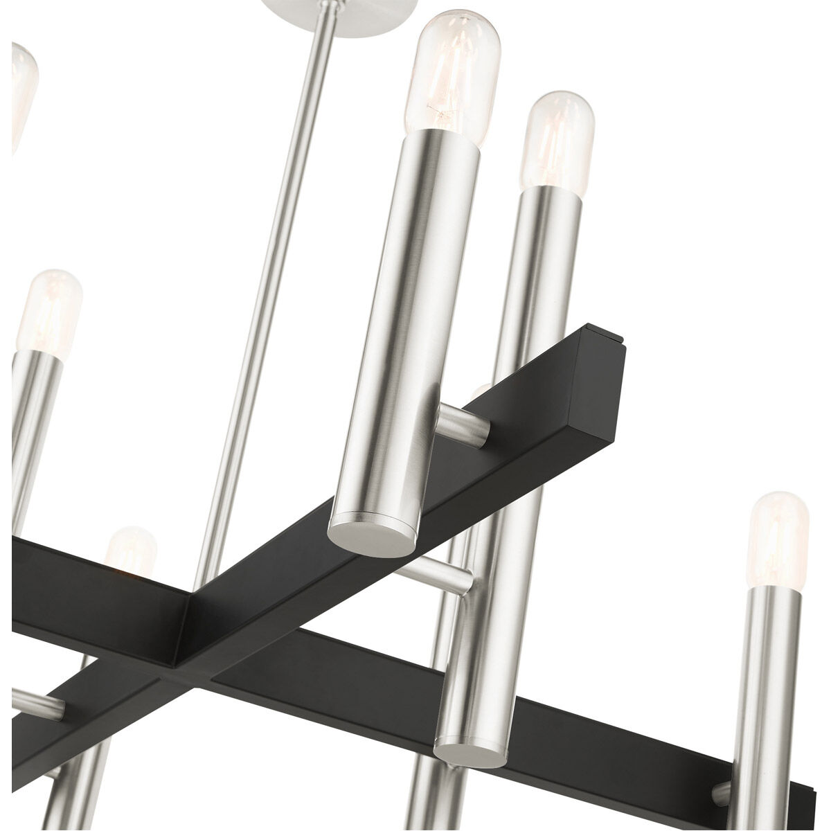 Helsinki 8 Light 38 inch Brushed Nickel Chandelier Ceiling Light