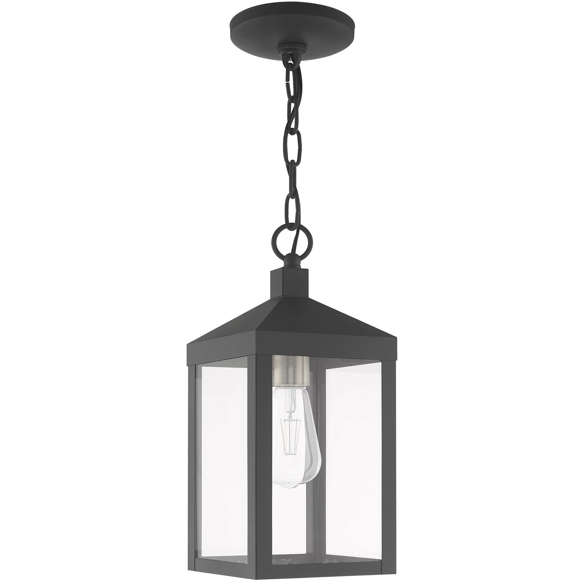 Nyack 1 Light 6 inch Scandinavian Gray Outdoor Pendant Lantern