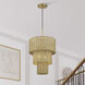 Weavington 2 Light 14 inch Antique Gold Leaf Pendant Ceiling Light