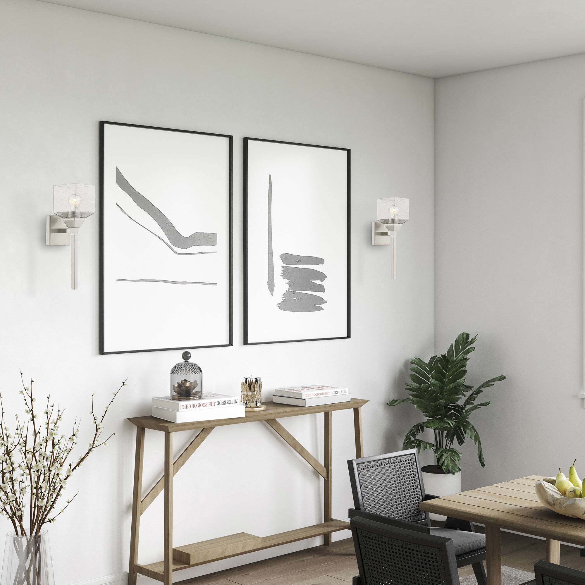 Aragon 1 Light 5 inch Brushed Nickel Vanity Sconce Wall Light