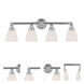 Classic 4 Light 30 inch Polished Chrome Bath Vanity Wall Light