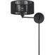 Acordia 17 inch 40.00 watt Black Swing Arm Wall Lamp Wall Light
