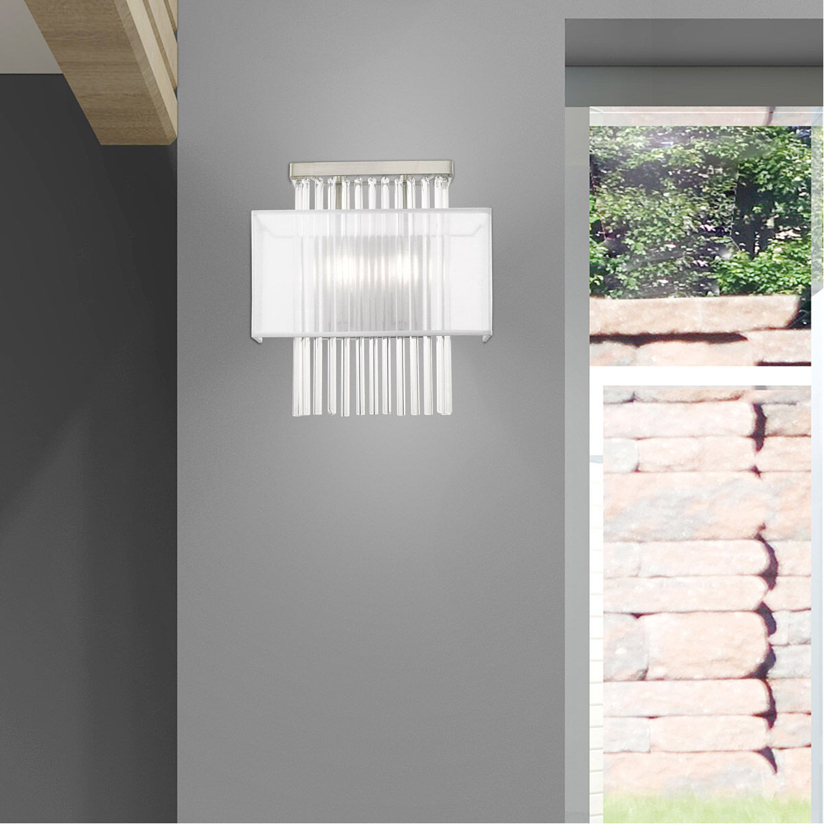 Alexis 2 Light 13 inch Brushed Nickel ADA ADA Wall Sconce Wall Light