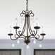 Daphne 5 Light 25 inch English Bronze Chandelier Ceiling Light