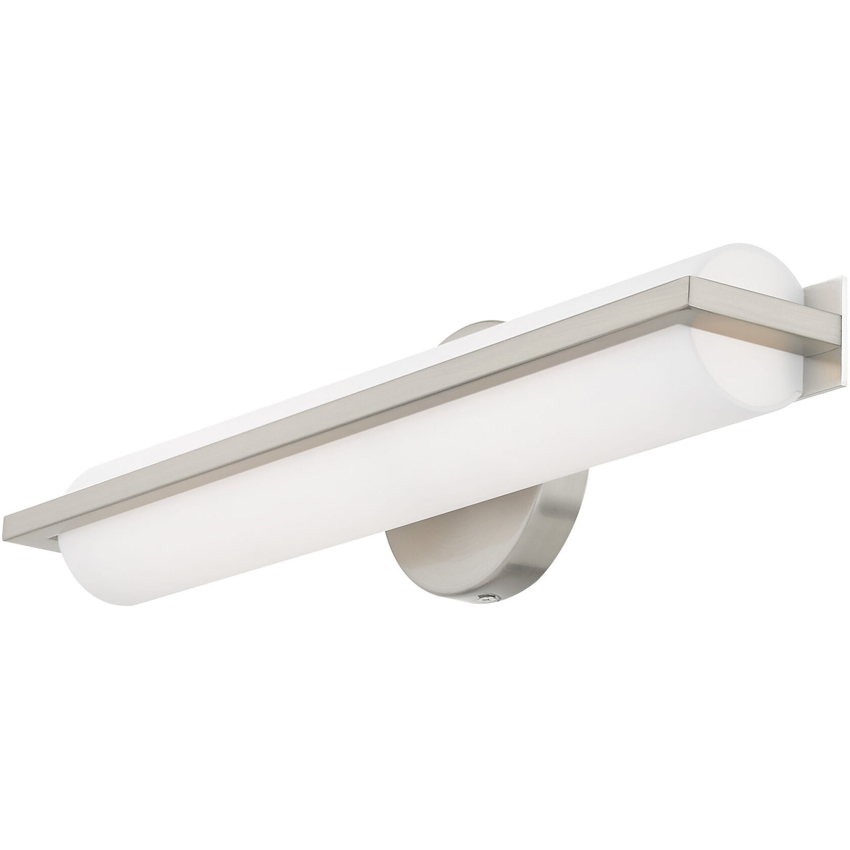 Visby LED 4 inch Brushed Nickel ADA Bath Vanity Wall Light