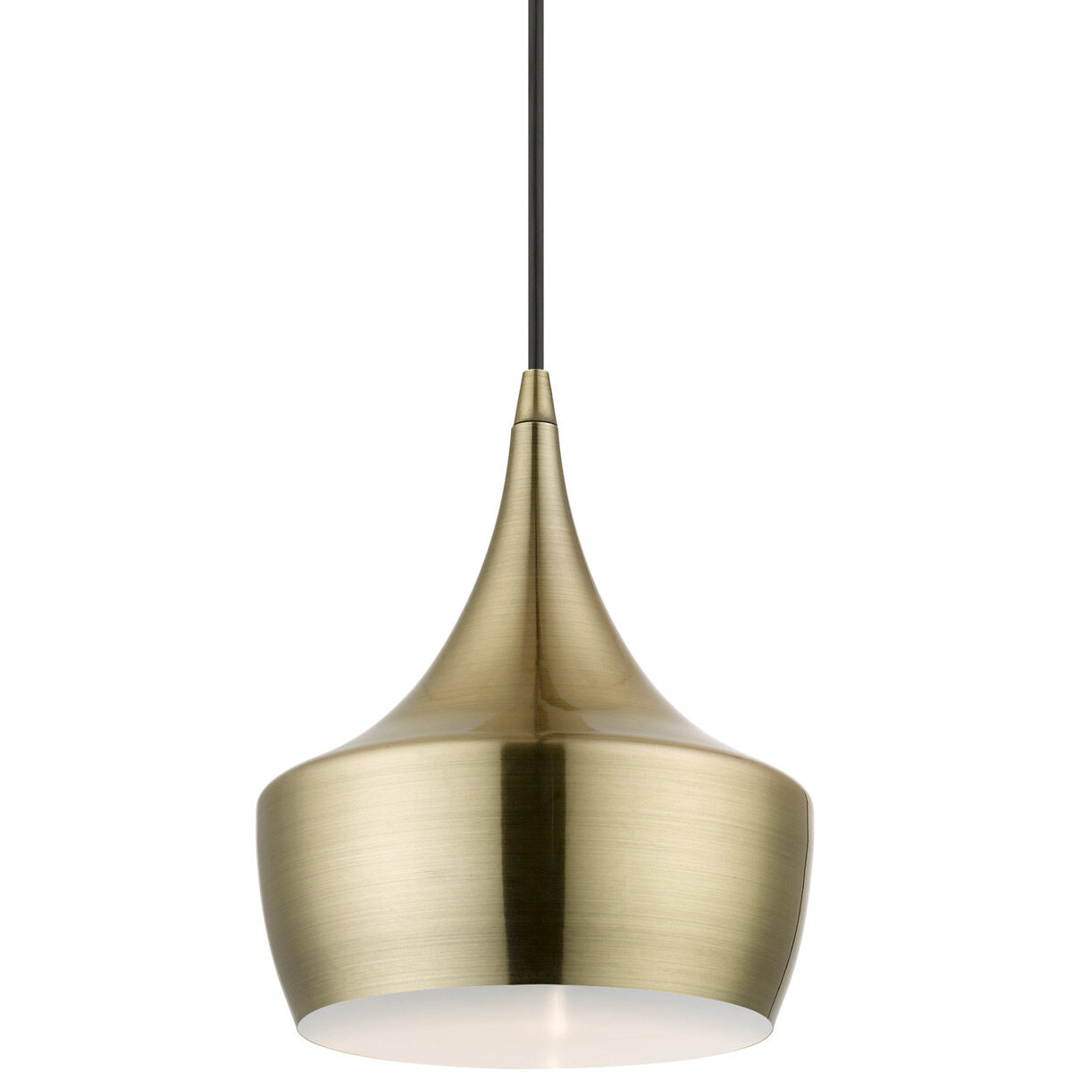 Waldorf 1 Light 10 inch Antique Brass Pendant Ceiling Light