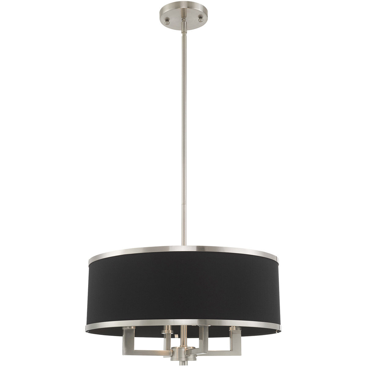 Park Ridge 4 Light 18 inch Brushed Nickel Pendant Chandelier Ceiling Light