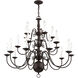 Williamsburgh 20 Light 36 inch Bronze Chandelier Ceiling Light