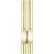 Acra 2 Light 5 inch Satin Brass ADA ADA Double Sconce Wall Light