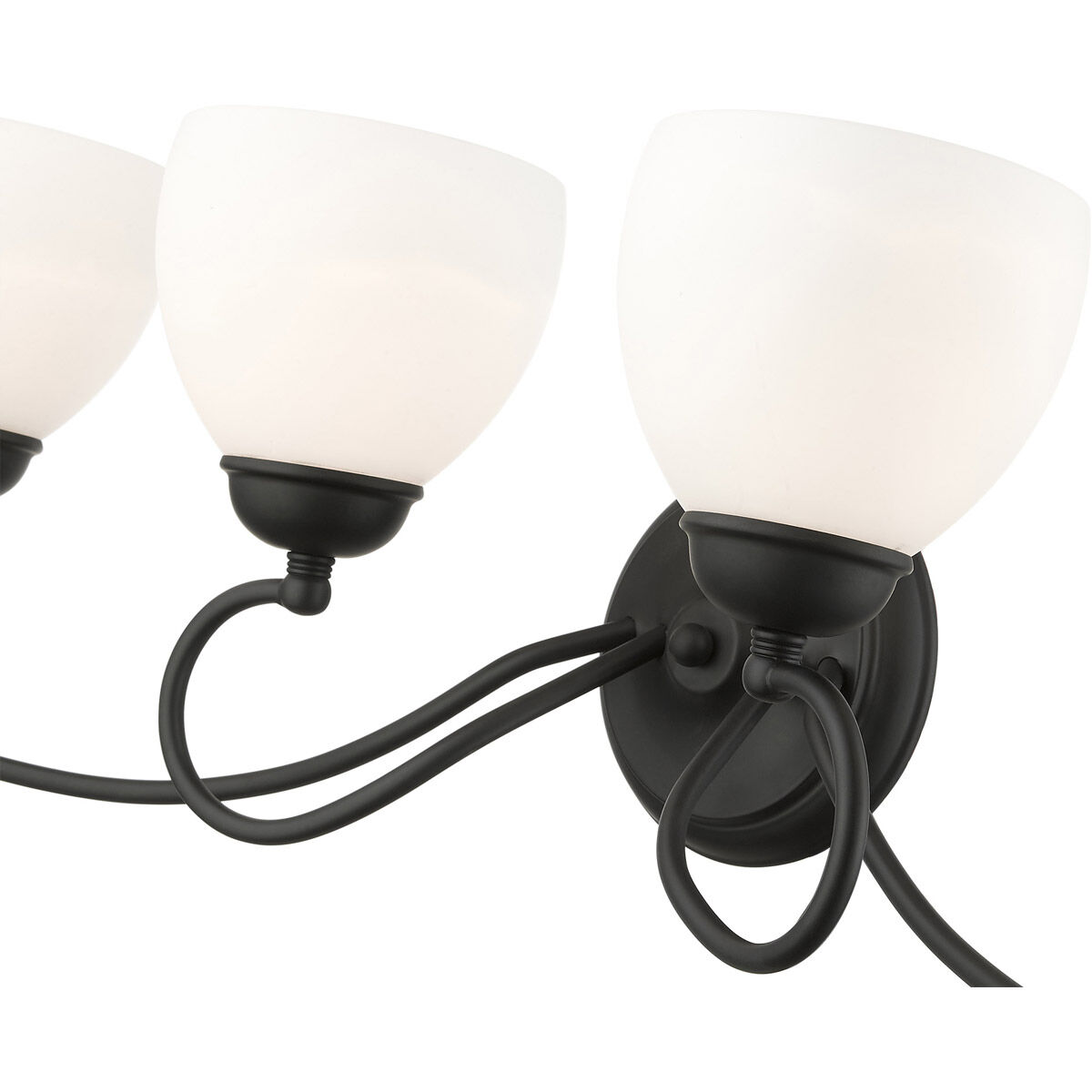 Brookside 4 Light 31 inch Black Bath Vanity Wall Light