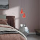 Allison 1 Light 6.25 inch Shiny Red Mini Pendant Ceiling Light