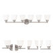 Somerville 6 Light 42 inch Brushed Nickel Bath Vanity Wall Light