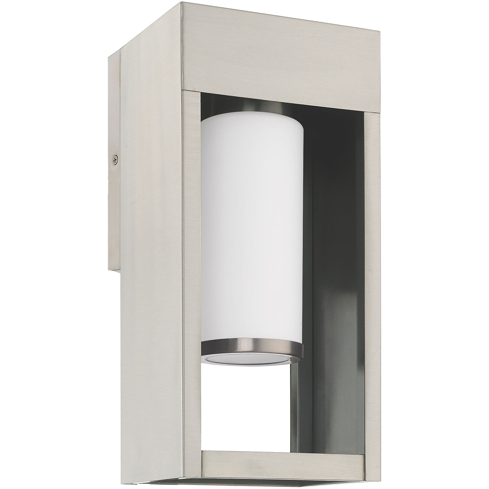 Bleecker 1 Light 14 inch Brushed Nickel Outdoor Wall Lantern