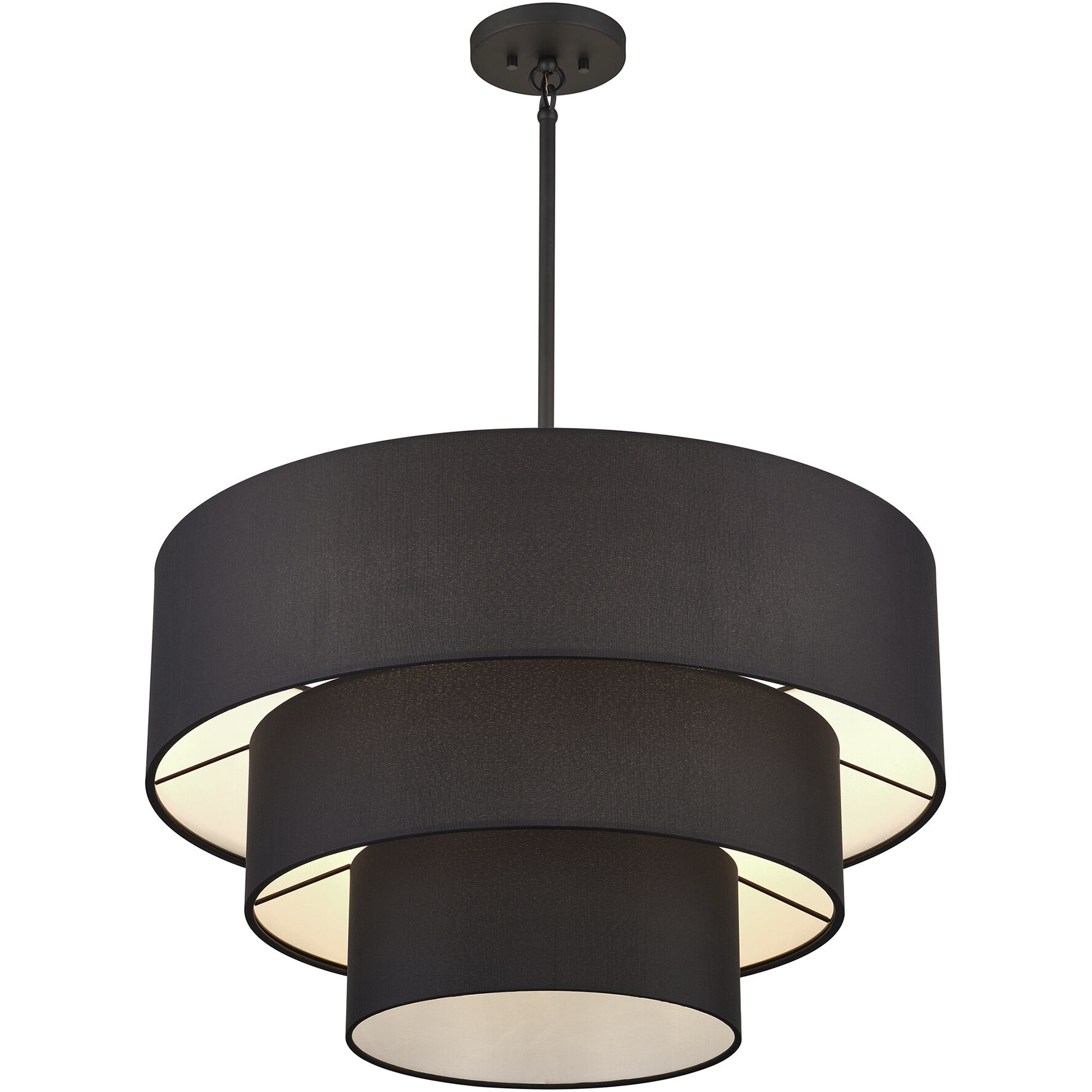 Bainbridge 5 Light 28 inch Black Pendant Chandelier Ceiling Light, Medium