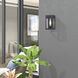 Berksford 1 Light 9 inch Black with Brushed Nickel Candles Outdoor Wall Lantern