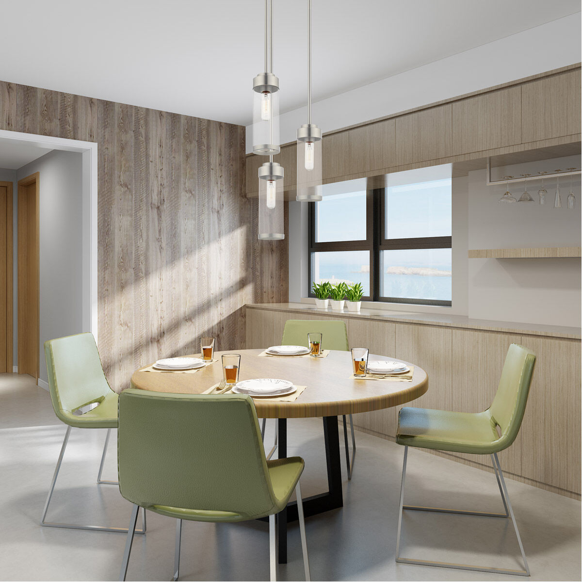 Hillcrest 1 Light 5.13 inch Brushed Nickel Mini Pendant Ceiling Light