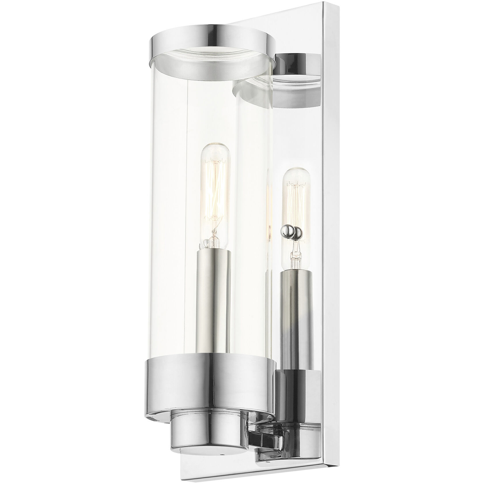 Hillcrest 1 Light 12 inch Polished Chrome Outdoor ADA Wall Lantern