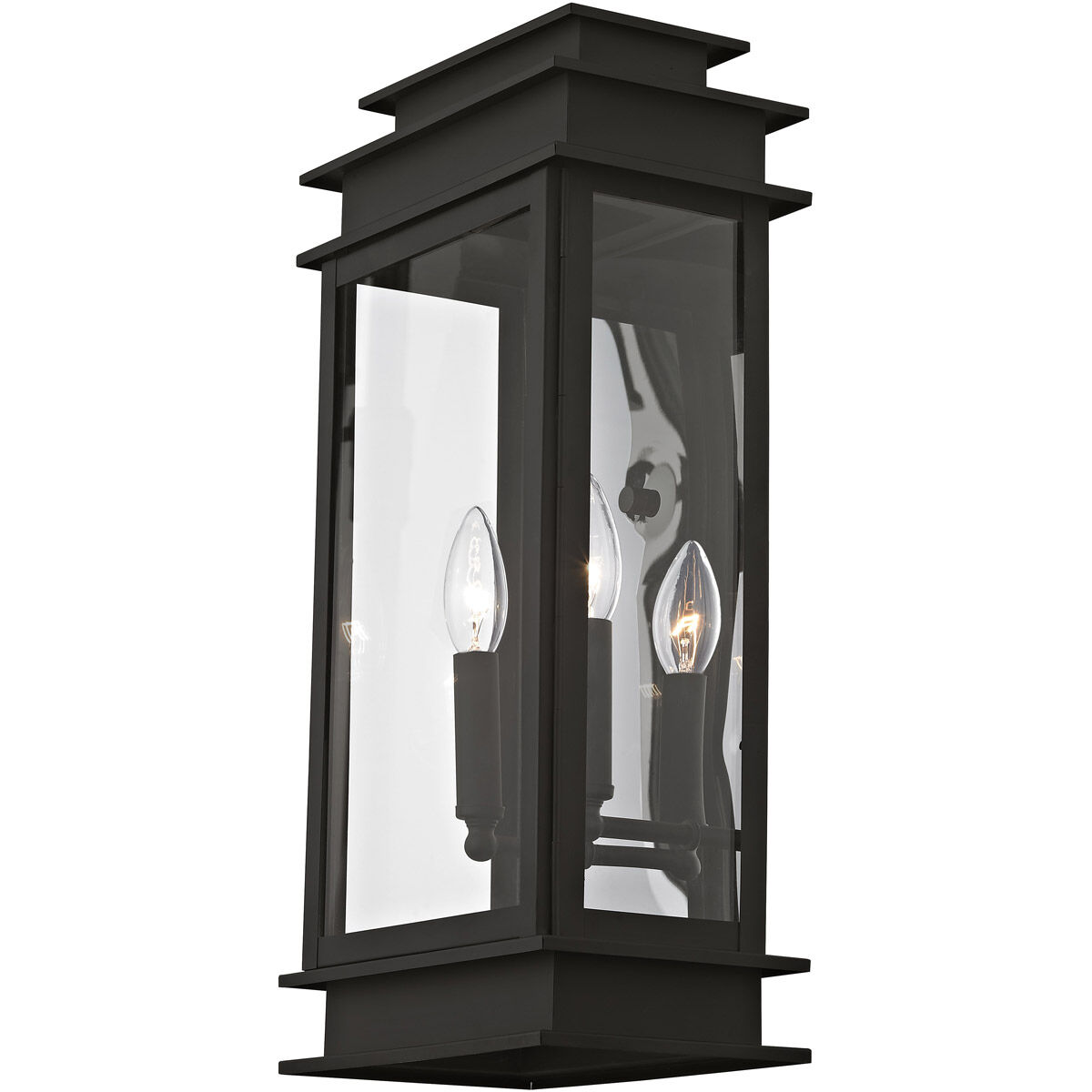 Princeton 2 Light 19 inch Black Outdoor Wall Lantern
