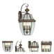 Monterey 3 Light 22.5 inch Bronze Outdoor Wall Lantern