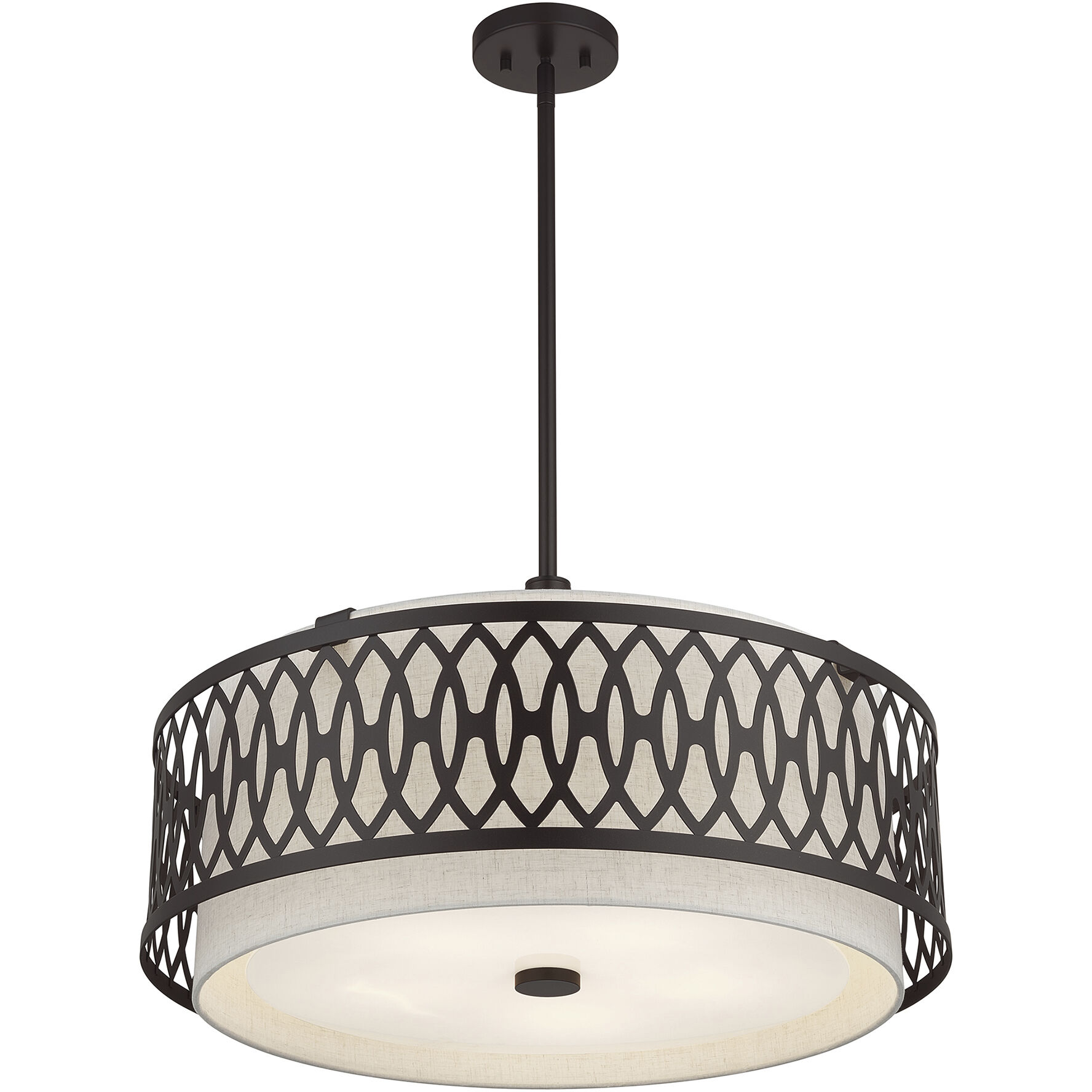 Vistaview 5 Light 24 inch English Bronze Pendant Chandelier Ceiling Light