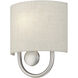Stratton 1 Light 9 inch Brushed Nickel ADA Wall Sconce Wall Light