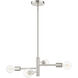 Bannister 4 Light 18 inch Brushed Nickel Chandelier Ceiling Light