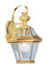 Georgetown 1 Light 15 inch Polished Brass Outdoor Wall Lantern