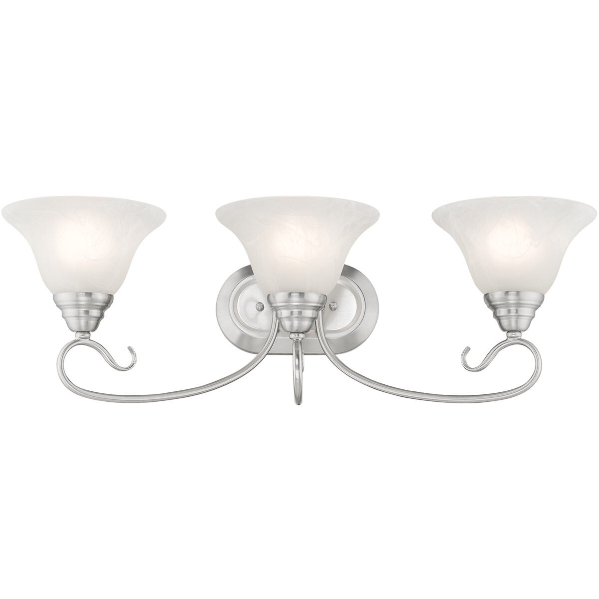 Coronado 3 Light 27 inch Brushed Nickel Bath Vanity Wall Light