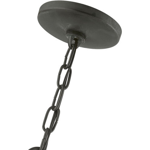 Wentworth 3 Light 12 inch Charcoal Outdoor Pendant Lantern, Large