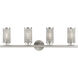Industro 4 Light 36 inch Brushed Nickel Vanity Sconce Wall Light
