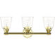 Catania 3 Light 23 inch Polished Brass Vanity Sconce Wall Light