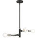 Bannister 4 Light 18 inch Black Chandelier Ceiling Light